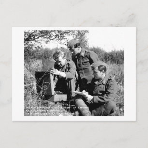 Postal Carte postale Soldats Enigma