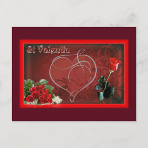 Postal Carte postale st valentin amour