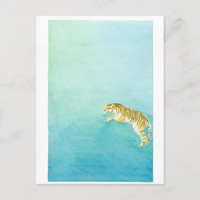 Postal Carte Postale Tigre (Anverso)