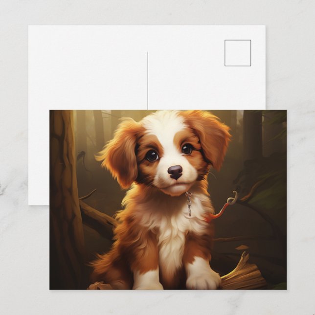 Postal Carte postale Tiny Tails and Big Smiles (Anverso / Reverso)