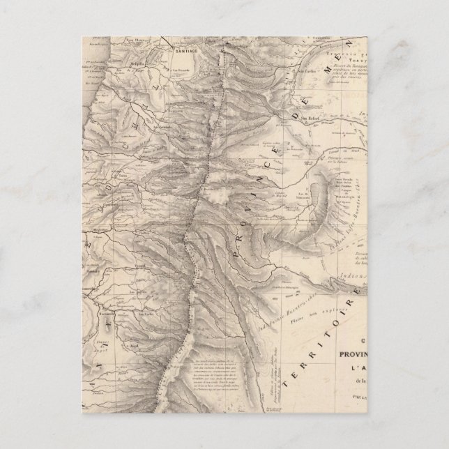 Postal Carte, Provincia de Mendoza, Arauca (Anverso)