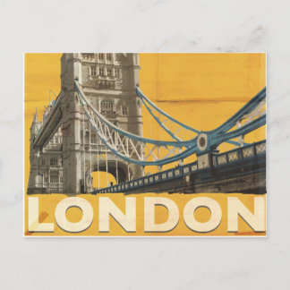 Postal Cartel antiguo de Londres