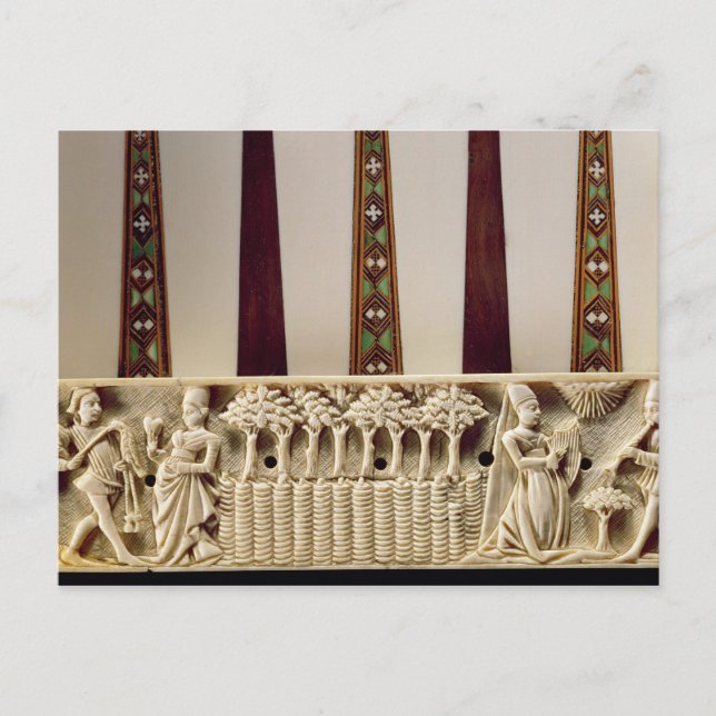 Postal Cartel de Borderbackgammon que representa un par d (Anverso)