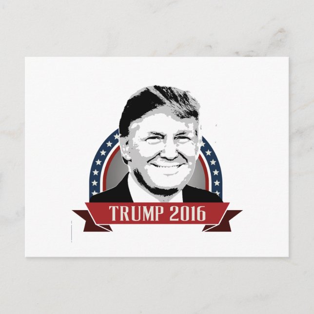Postal Cartel de campaña de Trump 2016 (Anverso)