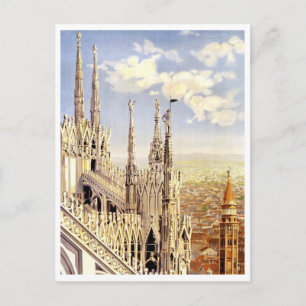 Postal Cartel de Cartel de Viaje de la Vieja Italia