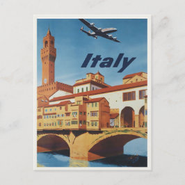 Postal Cartel de Cartel de Viaje de la Vieja Italia