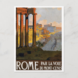 Postal Cartel de Cartel de Viaje de la Vieja Italia