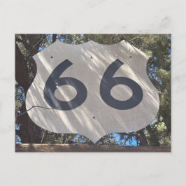 Postal Cartel de Escudo de la Ruta 66