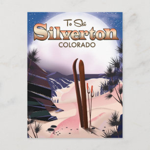 Postal Cartel de esquí de Silverton Colorado