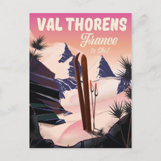 Postal Cartel de esquí de Val Thorens, Francia