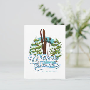 Postal Cartel de esquí de Wildcat Mountain New Hampshire
