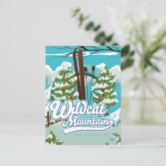 Postal Cartel de esquí del monte Wildcat New Hampshire Ta
