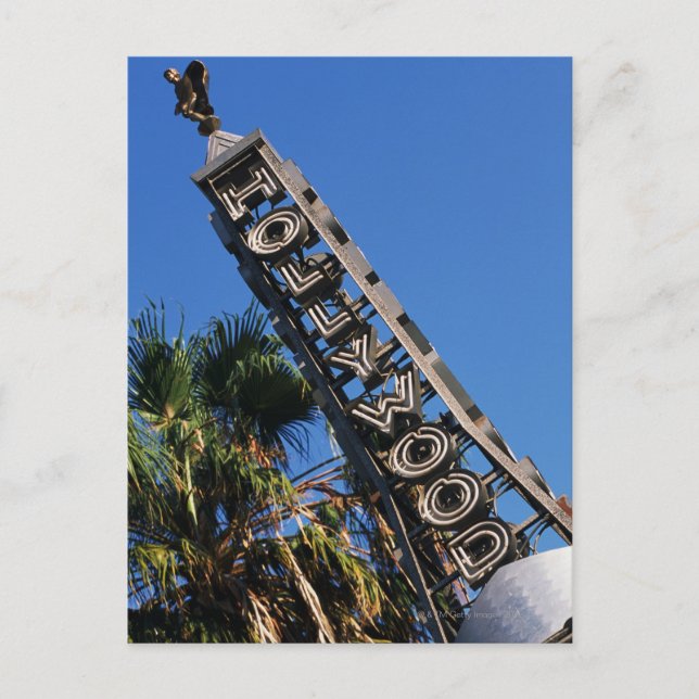 Postal Cartel de Hollywood, Los Ángeles, California (Anverso)