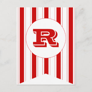 Postal Cartel de la bandera del Fiesta Rojo del Carnaval