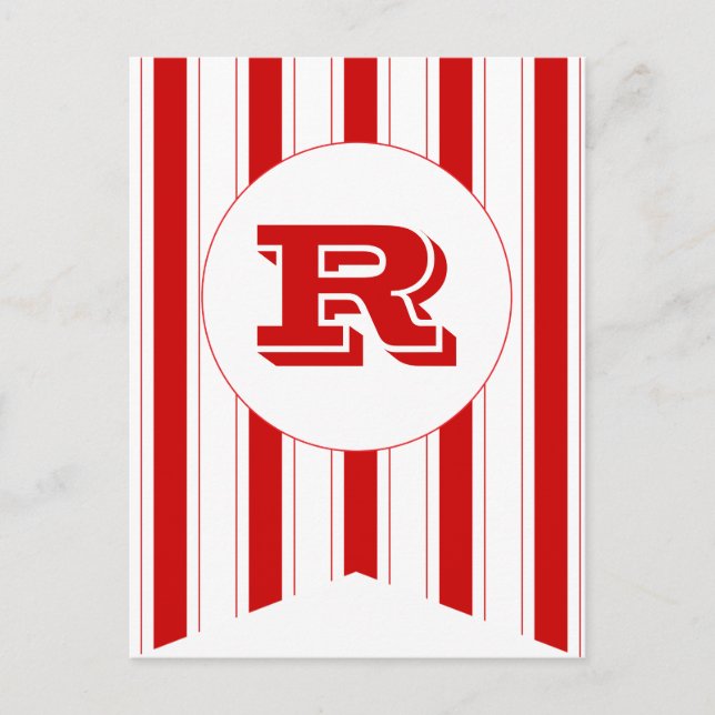 Postal Cartel de la bandera del Fiesta Rojo del Carnaval (Anverso)