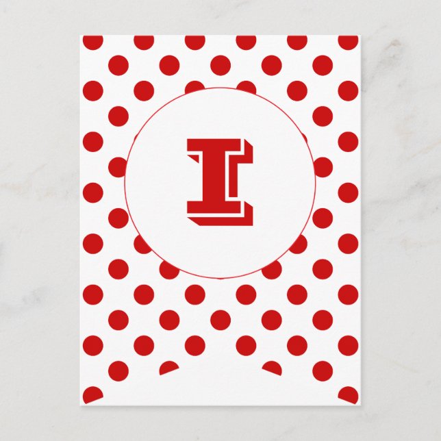 Postal Cartel de la bandera del Fiesta Rojo del Carnaval (Anverso)