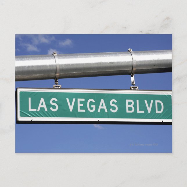 Postal Cartel de la calle Las Vegas Boulevard - The Strip (Anverso)