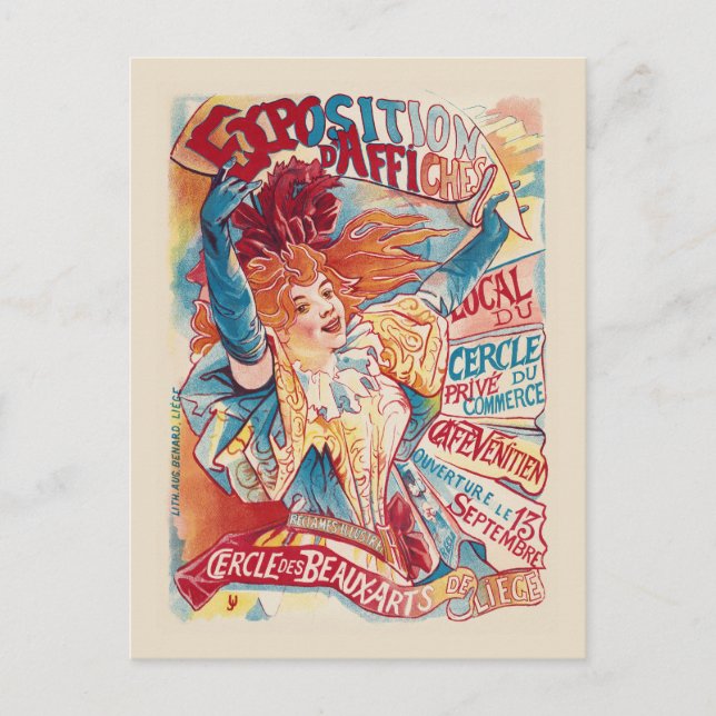 Postal Cartel de la época del Círculo de Bellas Artes de  (Anverso)