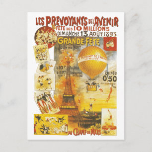 Postal Cartel de la Gran Feria de Antigüedades de París