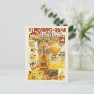 Postal Cartel de la Gran Fiesta Antigüedades de París
