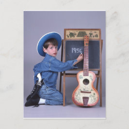 Postal Cartel de la guitarra texana Jr Cowboy