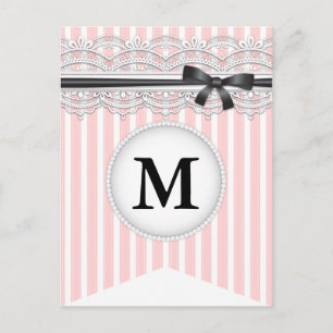 Postal Cartel de la pancarta de la Moda de inspiración fr