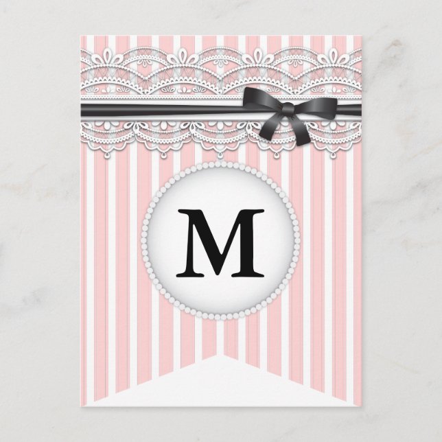 Postal Cartel de la pancarta de la Moda de inspiración fr (Anverso)