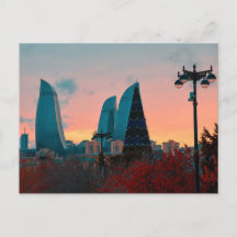 Cartel de las torres de llamas y el horizonte de B