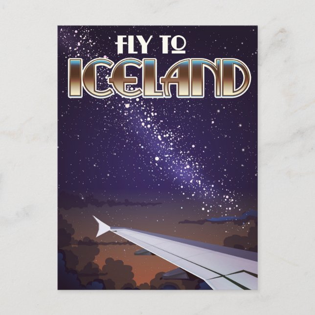 Postal cartel de lucha de Islandia (Anverso)