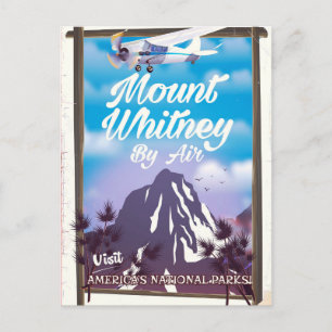 Postal Cartel de Mount Whitney, Classic California Travel