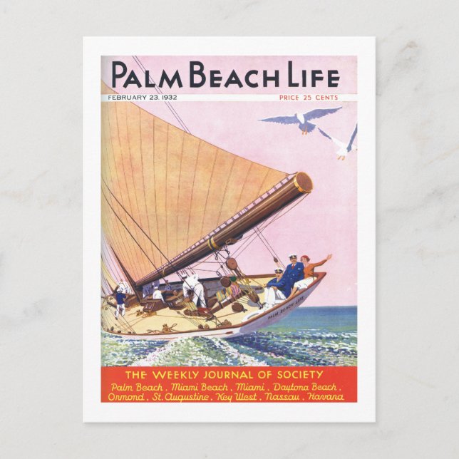 Postal Cartel de Palm Beach Life #15 (Anverso)