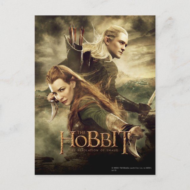 Postal Cartel de película 3 de TAURIEL™ y de LEGOLAS (Anverso)