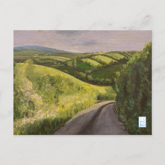 Postal Cartel de pintura de Devon Countryside Exeter Engl