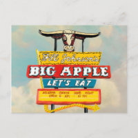Cartel de Restaurante en la Carretera Americana