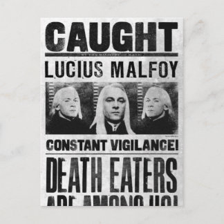 Postal Cartel de Se Busca Lucius Malfoy