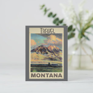 Postal Cartel de Travel Montana,
