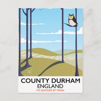Postal Cartel de tren de County Durham, Inglaterra