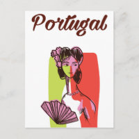 Cartel de vacaciones de estilo vintage de Portugal