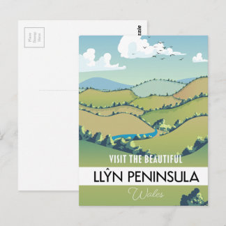 Postal Cartel de vacaciones de la península de Llŷn en Ga