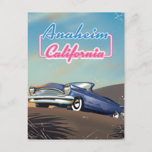 Postal Cartel de viaje a Anaheim California