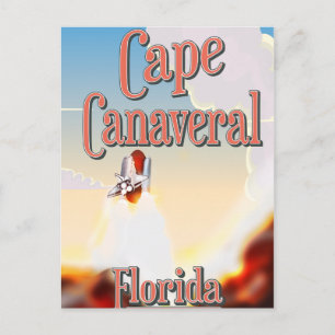 Postal cartel de viaje a cabo canaveral