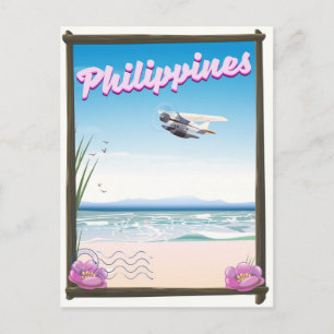 Postal Cartel de viaje a Filipinas