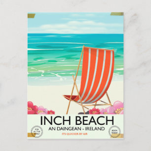 Postal Cartel de viaje a Inch Beach, An Daingean - irland