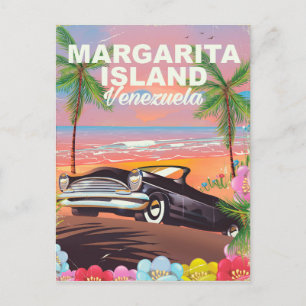 Postal Cartel de viaje a la Isla Margarita - Venezuela
