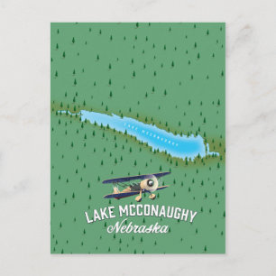 Postal Cartel de viaje a Lake McConaughy Nebraska