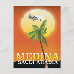 Postal Cartel de viaje a Medina Arabia Saudita