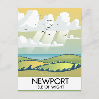 Postal Cartel de viaje a Newport Isle of Wight.