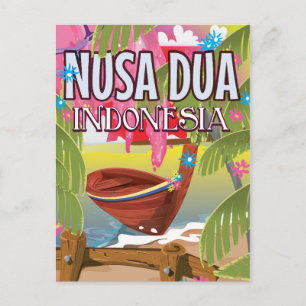 Postal Cartel de viaje a Nusa Dua Indonesia