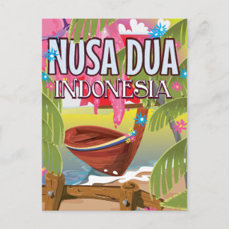 Postal Cartel de viaje a Nusa Dua Indonesia