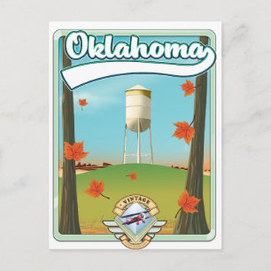 Postal Cartel de viaje a Oklahoma